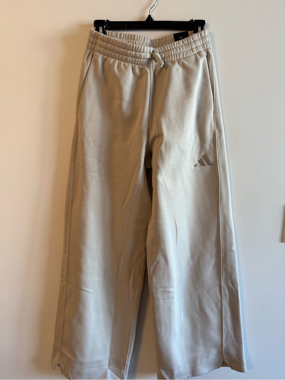 Adidas women’s Sand Knit Wide-Leg Track Pants with side pockets